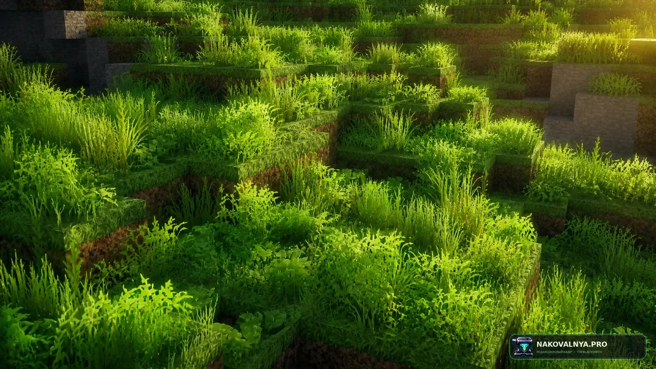 rotrBLOCKS: Dense Grass Addon: густую реалистичную траву — редакционная иллюстрация 2 из 3