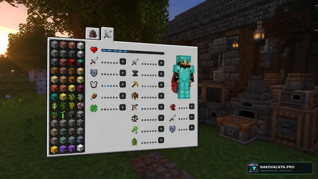 RPG Create+: Vanilla+ RPG с Create, происхождениями и уровнями — редакционная иллюстрация 2 из 3
