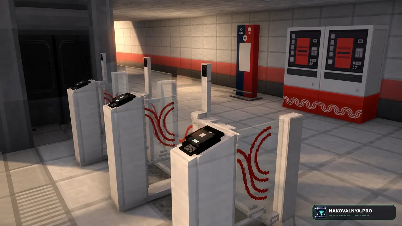 Russian Metro Addon: элементы российского метро для железнодорожных станций — редакционная иллюстрация 2 из 3