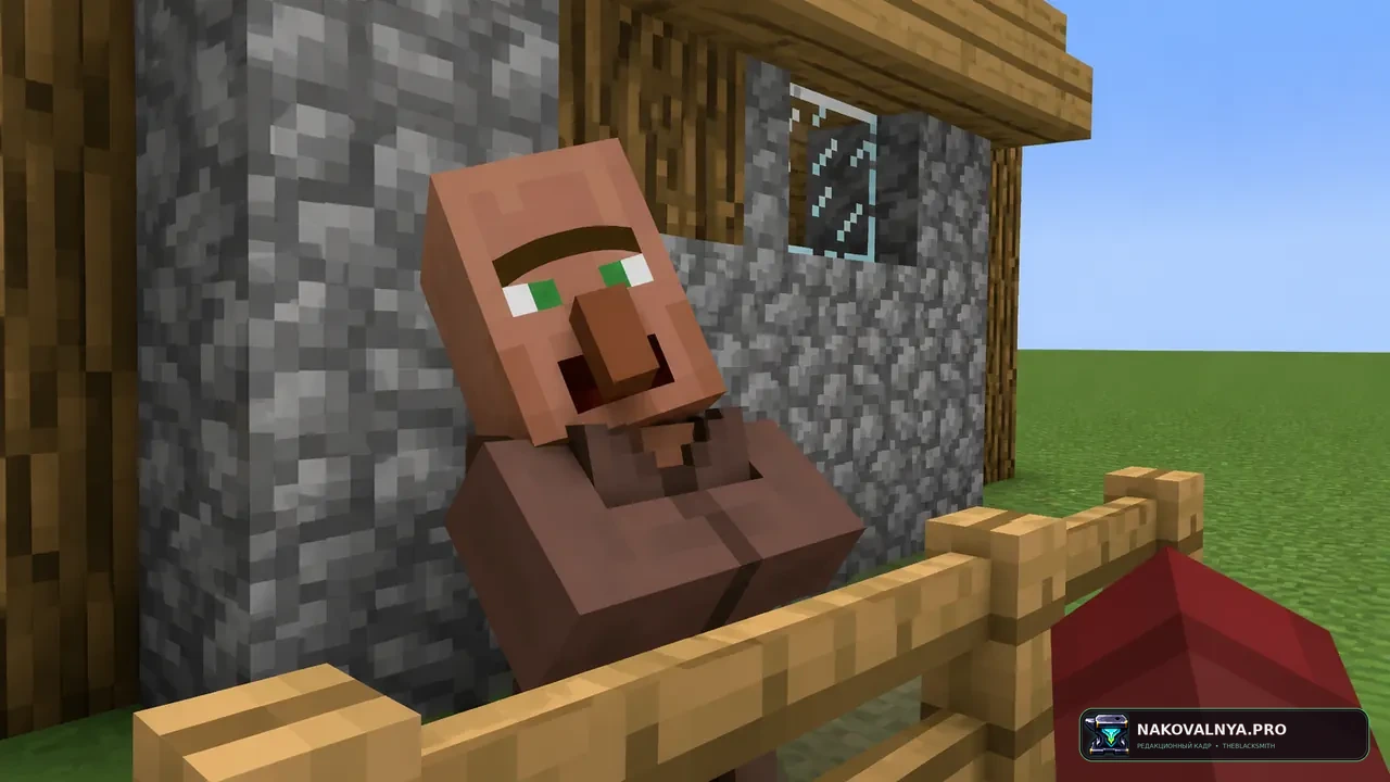 Funny Villager Screaming! (Death Sounds): крик Wilhelm при гибели жителей — редакционная иллюстрация 3 из 3