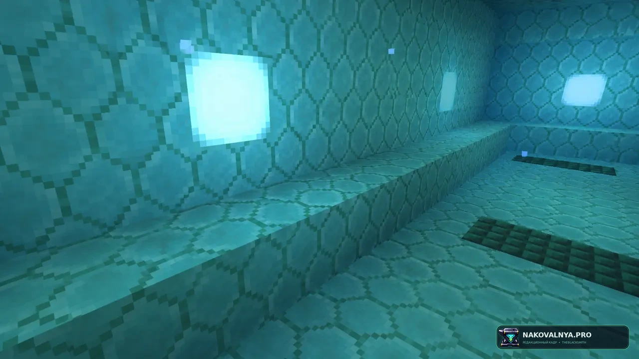 Seamless Prismarine Bricks: бесшовную кладку призмариновых кирпичей — редакционная иллюстрация 3 из 3