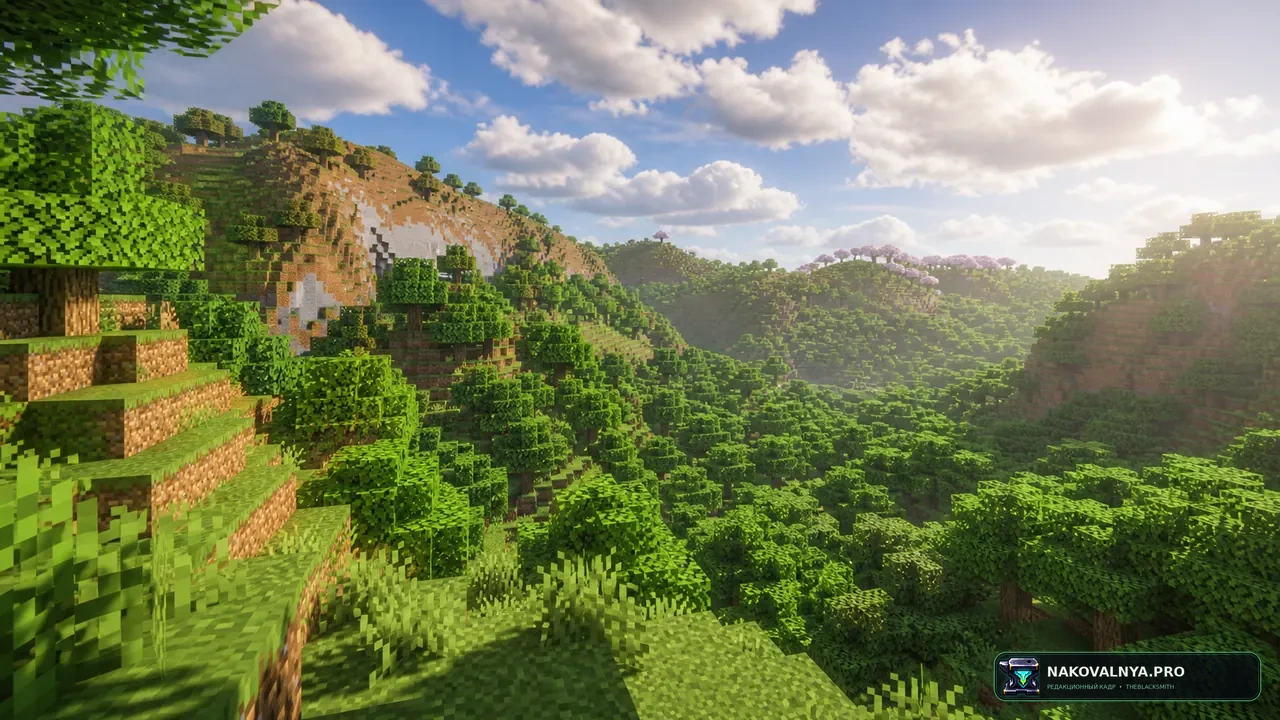 Shader Panorama For 1.21.6~8：Chase the Skies: шейдерную панораму главного меню — редакционная иллюстрация 2 из 3