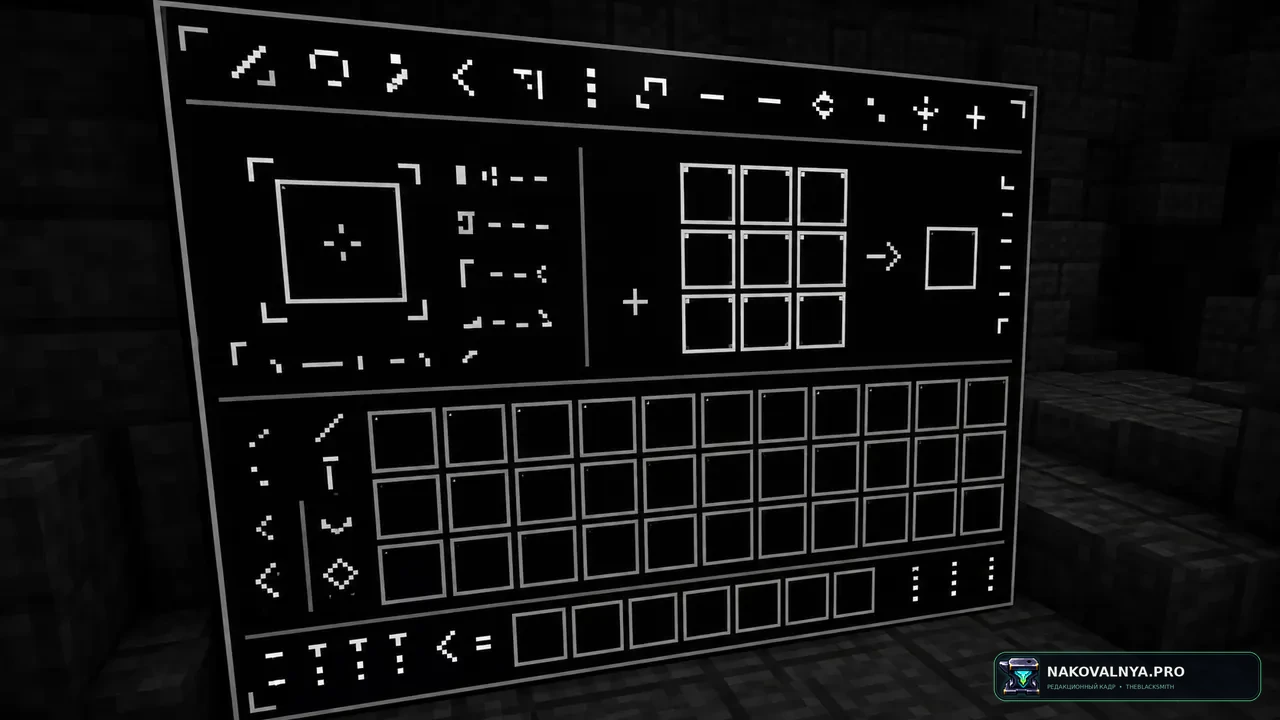 Sharp Fonts [Scale 4x] (GUI Scale dependant): чёткий шрифт 64x для масштаба GUI 4x — редакционная иллюстрация 3 из 3