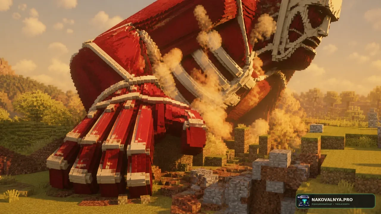 Shingeki no Craft Resourcepack: оформление мира в стиле «Атаки титанов» — редакционная иллюстрация 3 из 3