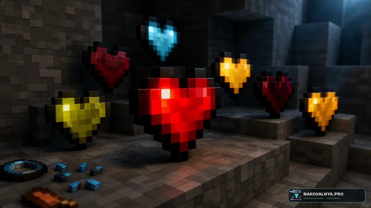 Shiny Hearts: новые сердца и значки голода — редакционная иллюстрация 2 из 3