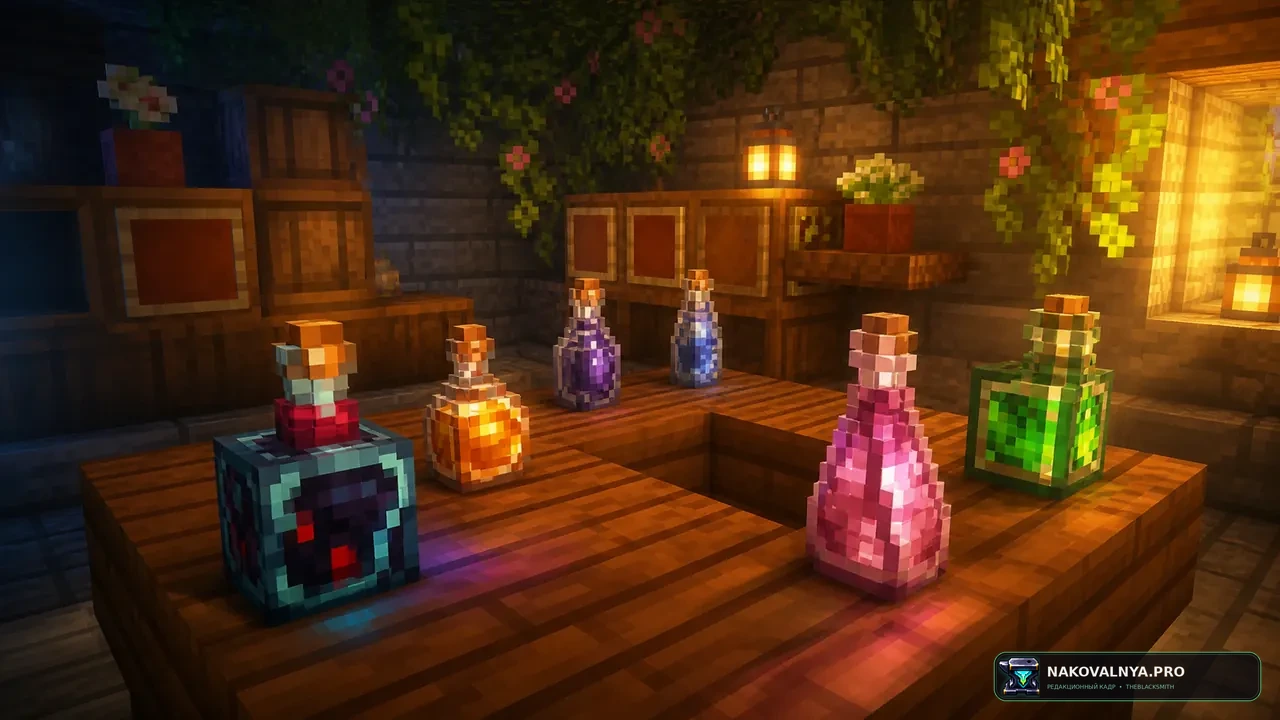 Shrimp's Distinct Potions: различимые бутылки и зелья — редакционная иллюстрация 2 из 3