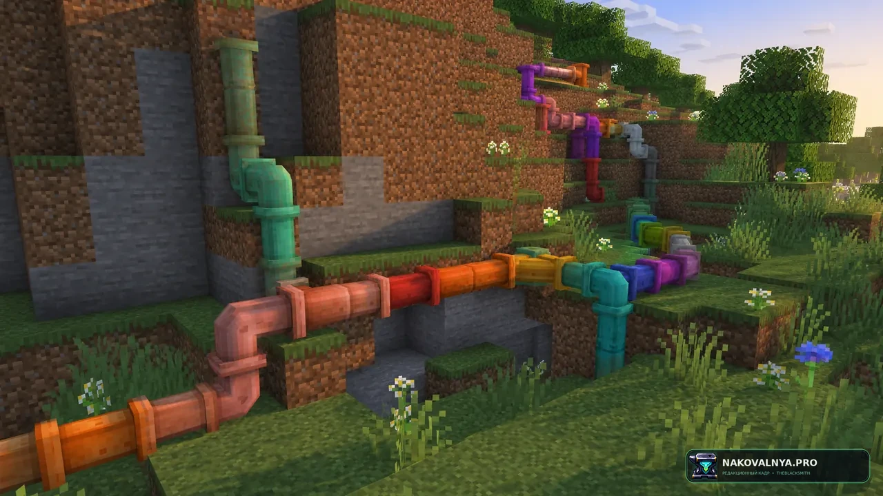 Simple Copper Pipes: медные трубы для перевозки предметов — редакционная иллюстрация 2 из 3