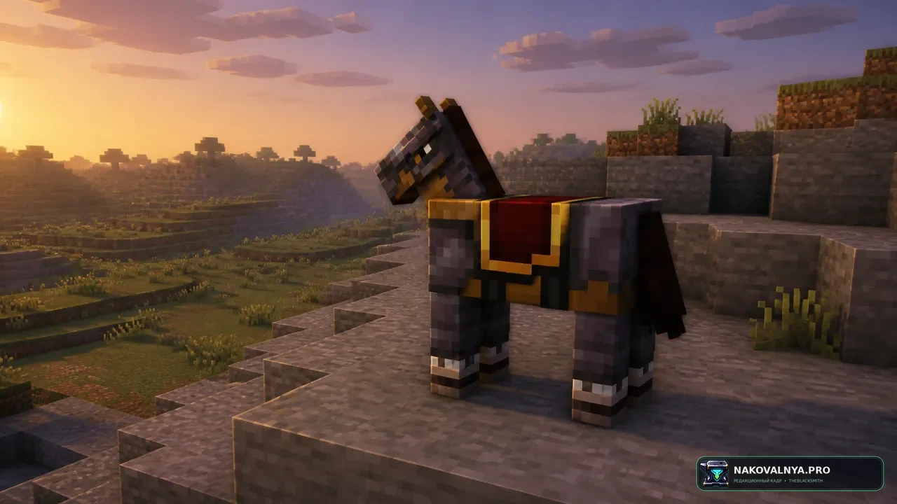 Изображение к проекту Simple Netherite Horse Armor