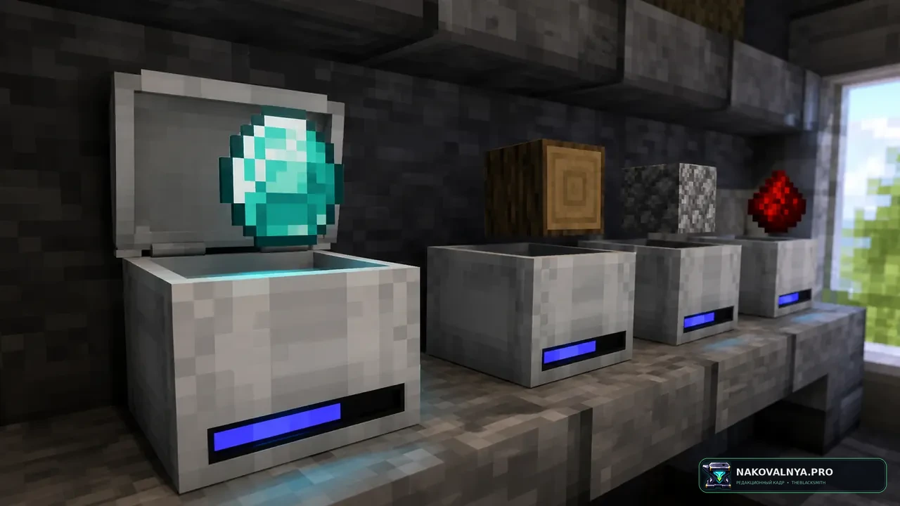 Simple Shulker Preview: предпросмотр шалкеровых ящиков — редакционная иллюстрация 2 из 3