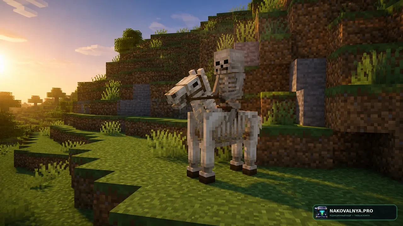 Skeleton Horse Spawn: естественное появление скелетных всадников — редакционная иллюстрация 2 из 3