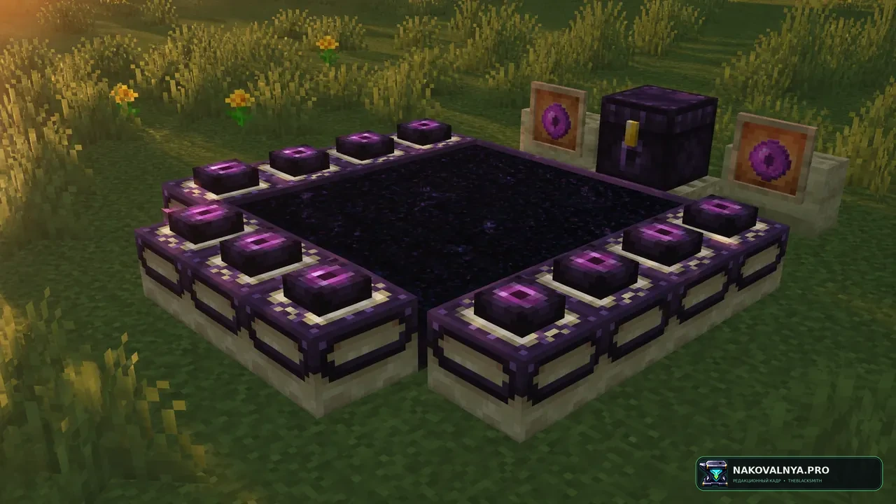 SKT's Purple Ender Things: фиолетовое оформление предметов и блоков Эндера — редакционная иллюстрация 2 из 3