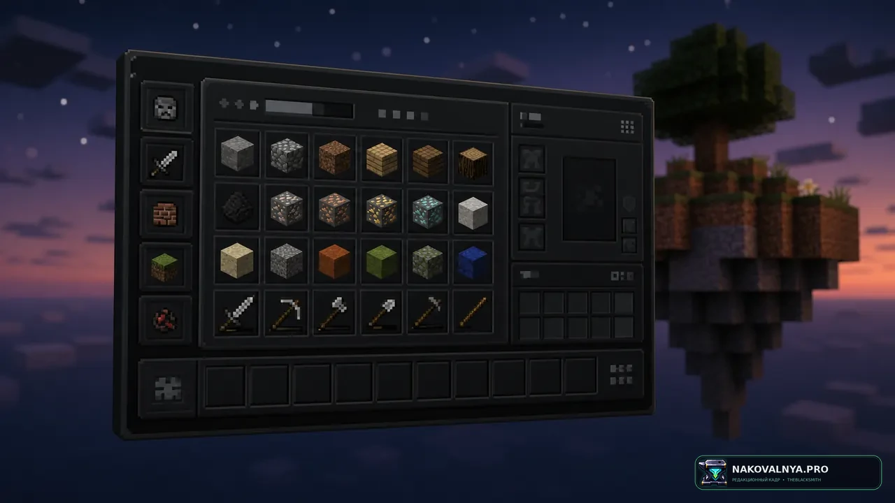 Изображение к проекту Skyblock Dark UI