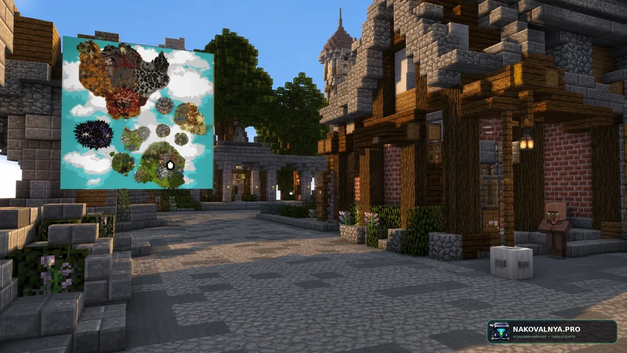 SkyGuide: навигацию по Hypixel SkyBlock — редакционная иллюстрация 2 из 3