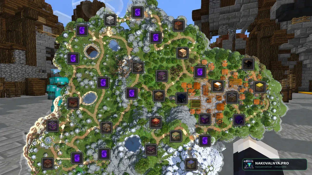SkyGuide: навигацию по Hypixel SkyBlock — редакционная иллюстрация 3 из 3