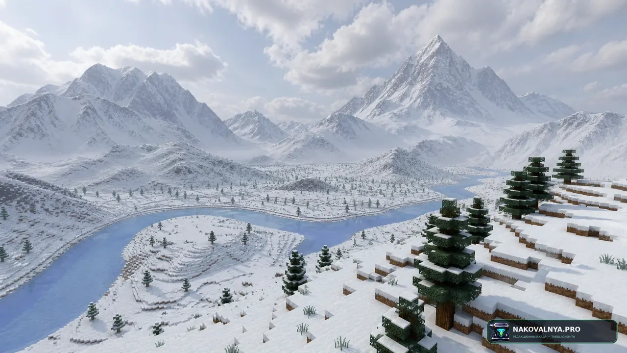 Изображение к проекту Snowy Mountains Sky
