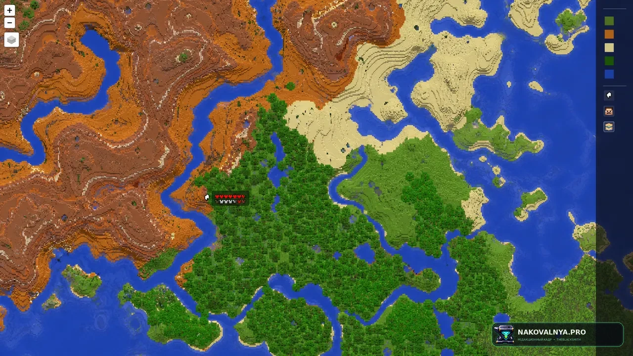 squaremap: браузерную карту серверного мира — редакционная иллюстрация 3 из 3