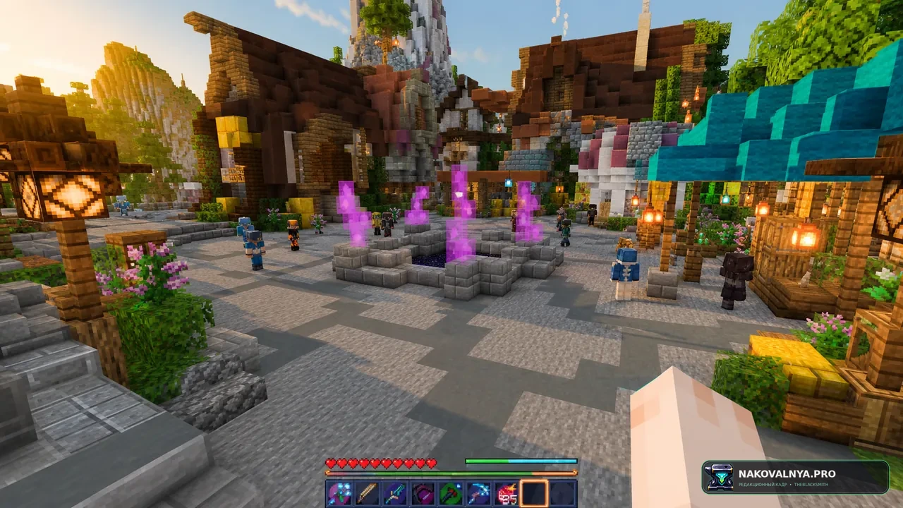 Starlevka's Optimized | Hypixel Skyblock: Hypixel Skyblock с оптимизациями и удобствами поздней игры — редакционная иллюстрация 2 из 3