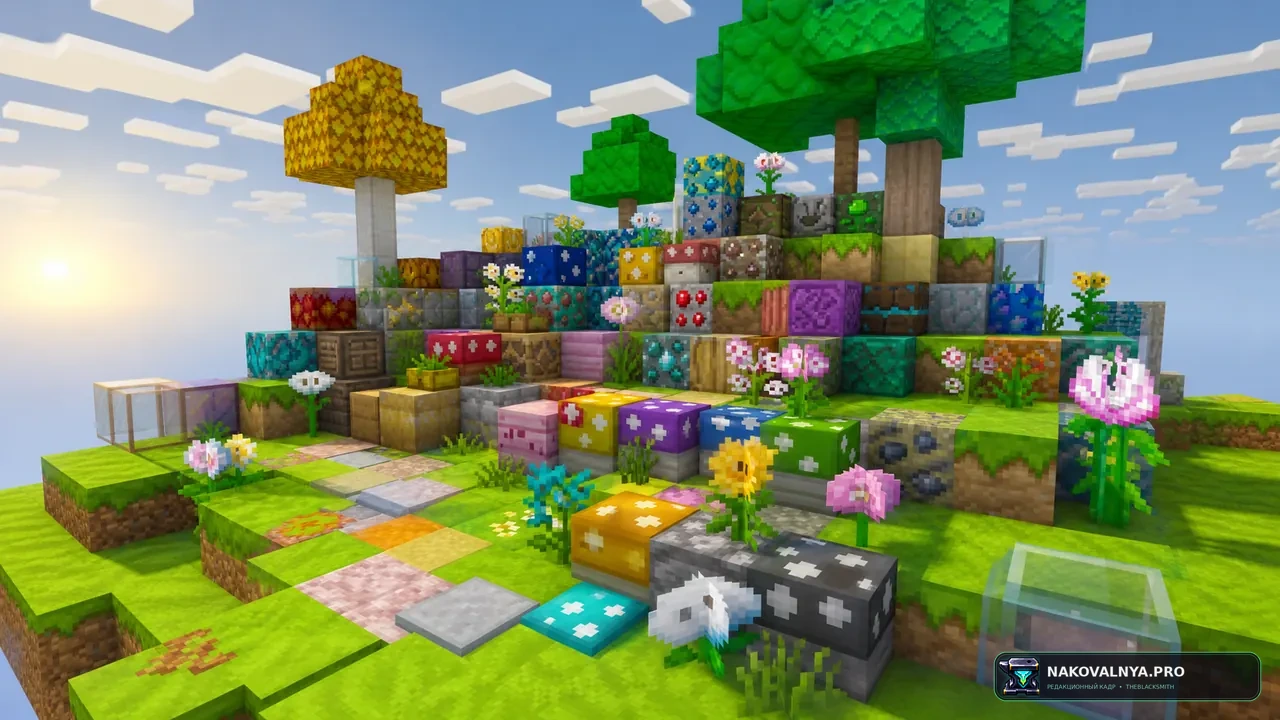 Super Mario Mash-up: полное оформление Minecraft в стиле Super Mario — редакционная иллюстрация 2 из 3