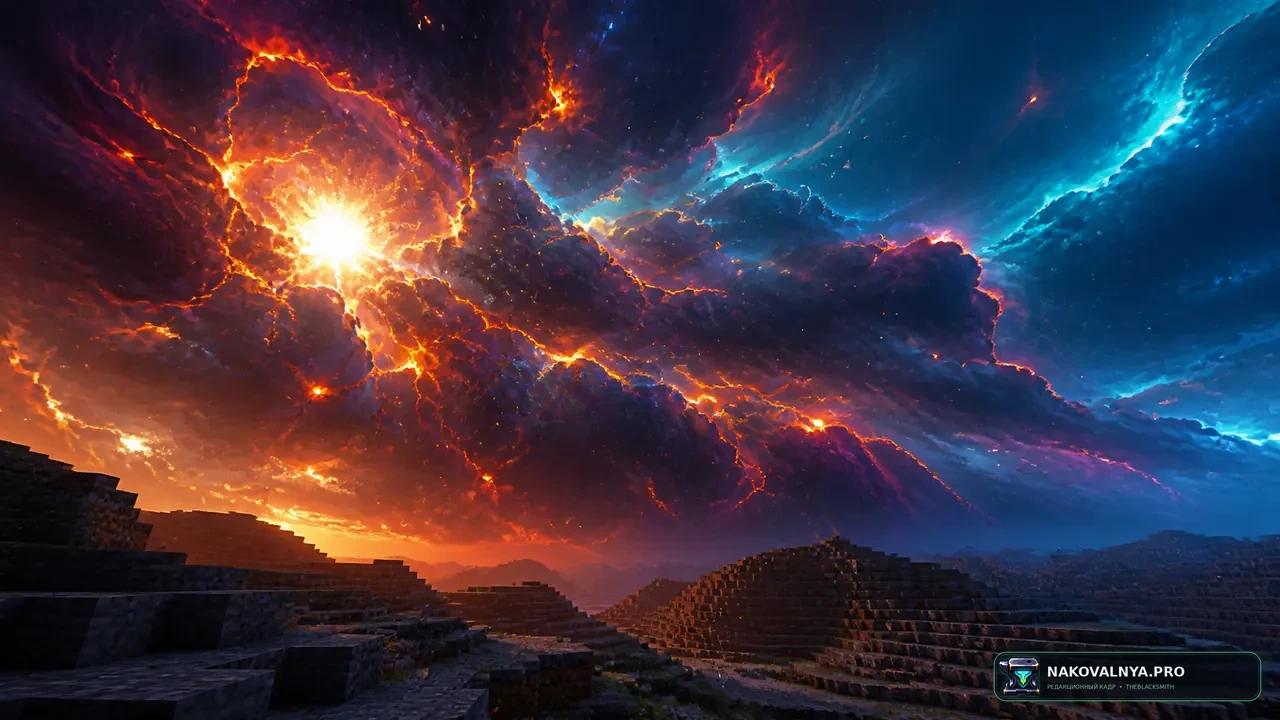 Supernova Sky Overlay: космическое небо со сверхновой — редакционная иллюстрация 2 из 3