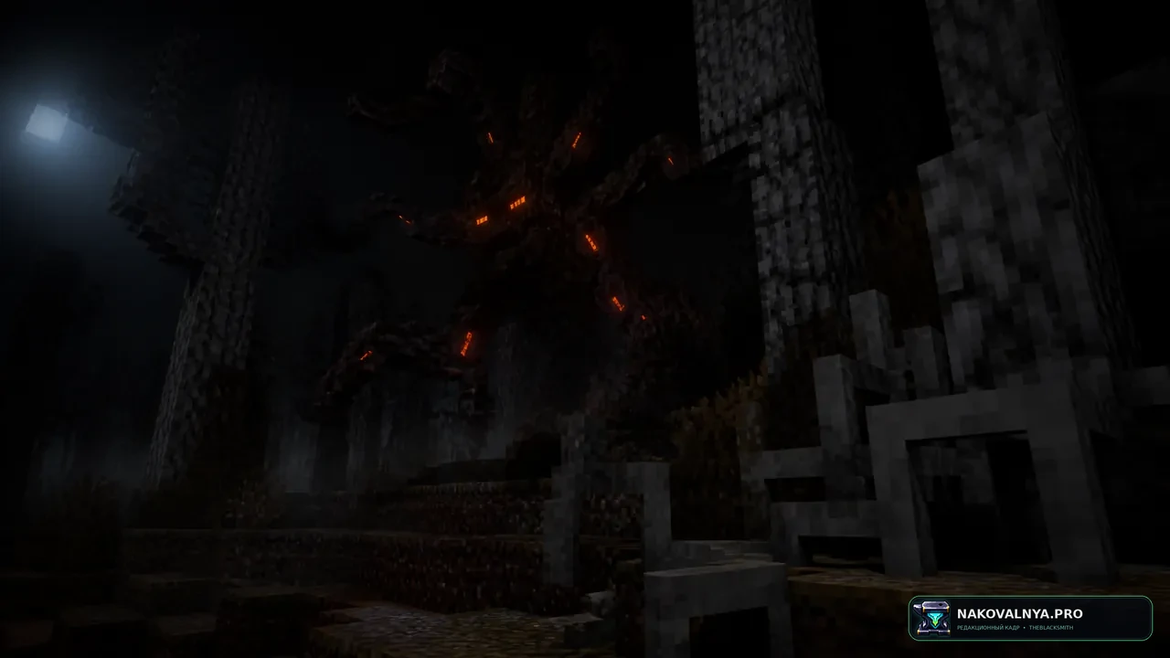 The Root of Fear: древоподобного хоррор-моба — редакционная иллюстрация 2 из 3