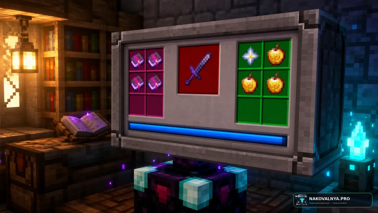 Tool Leveling+: развитие зачаровываемых инструментов — редакционная иллюстрация 2 из 3