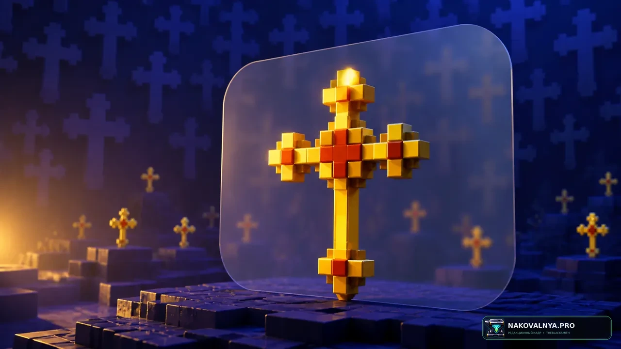 Totem Cross: тотем-крест со звуком молитвы — редакционная иллюстрация 2 из 3