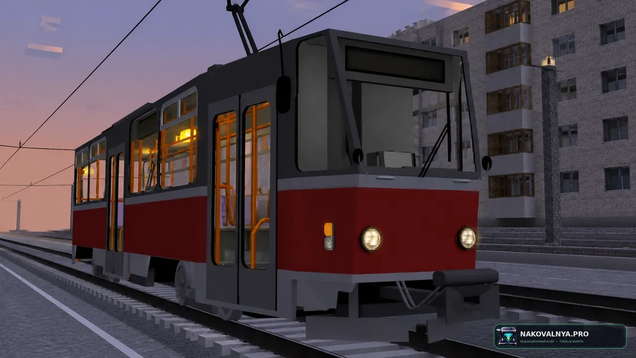 Trams4MC - MTR/NTE Addon: детализированные трамваи для MTR и NTE — редакционная иллюстрация 3 из 3