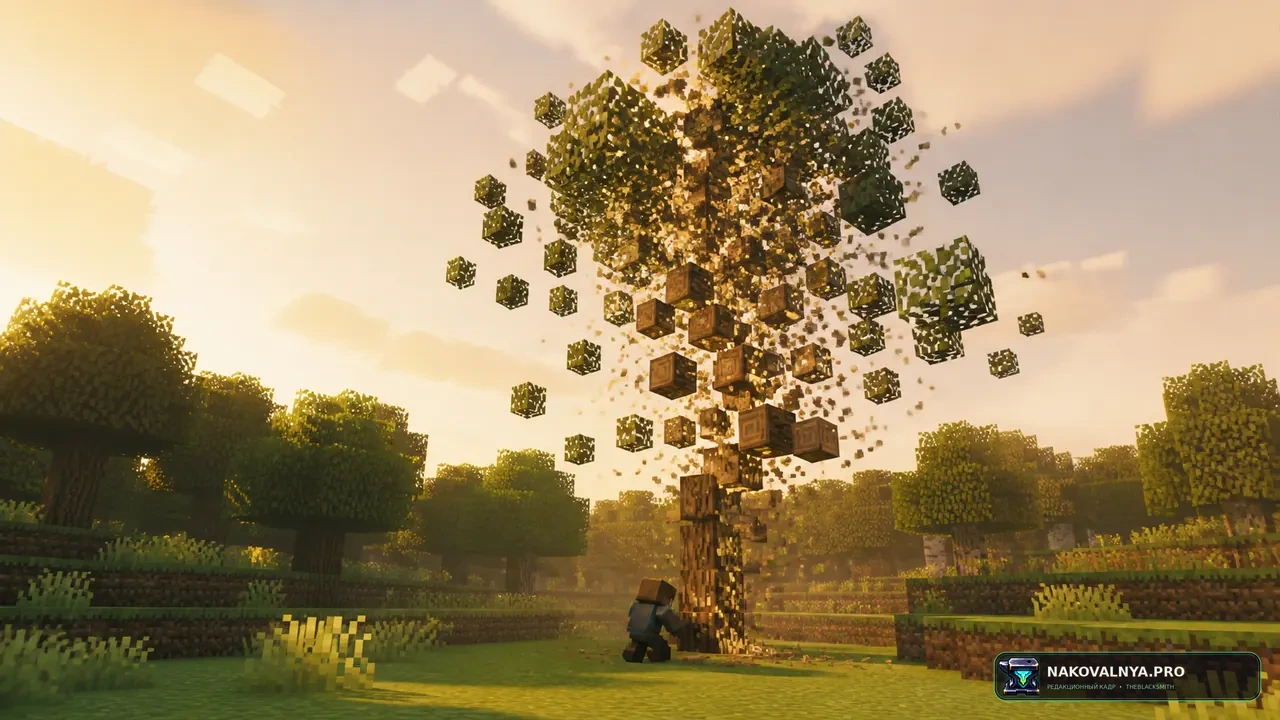 Tree Vein Miner: быструю рубку целых деревьев — редакционная иллюстрация 2 из 3
