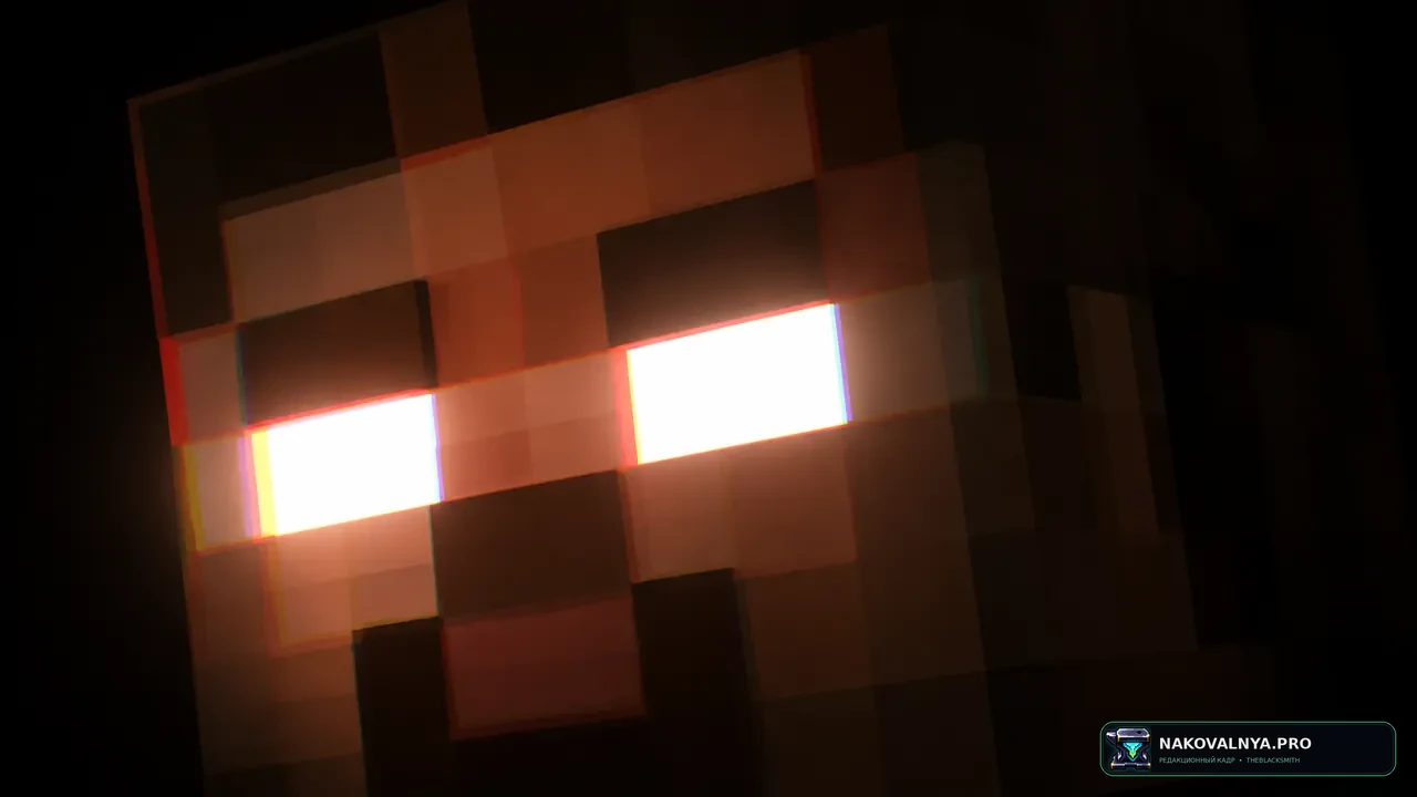 True Herobrine: Хиробрина-наблюдателя без разрушений — редакционная иллюстрация 3 из 3