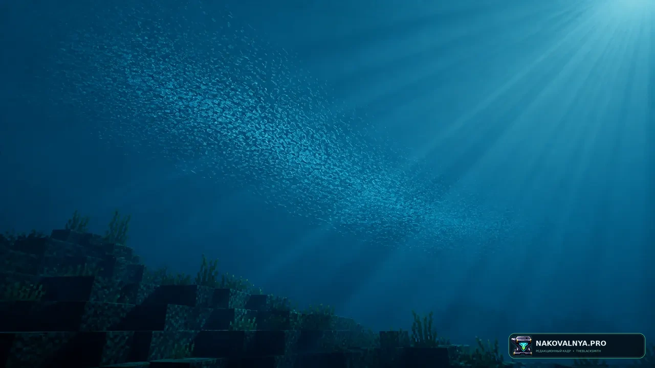 Underwater Sky: подводное небо — редакционная иллюстрация 2 из 3