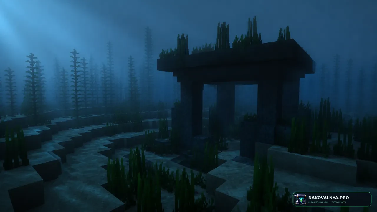 Underwater Village: подводные деревни и структуры — редакционная иллюстрация 2 из 3
