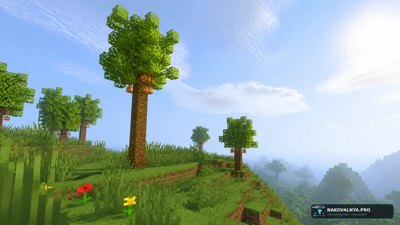 VanillaX Shaders: чистую отражающую воду и мягкие тени — редакционная иллюстрация 2 из 3