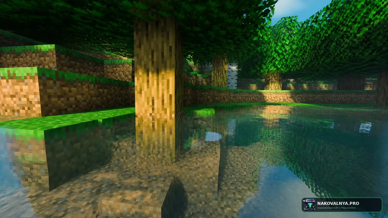 Virelia Shaders: яркую природную атмосферу с облаками и отражениями — редакционная иллюстрация 3 из 3