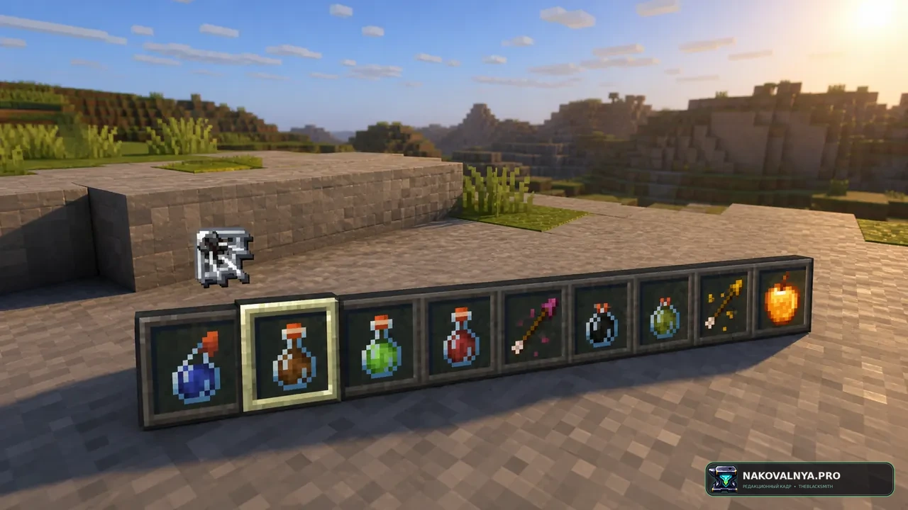 Visual Potions Effects (All languages): наглядные значки эффектов у зелий и стрел — редакционная иллюстрация 2 из 3