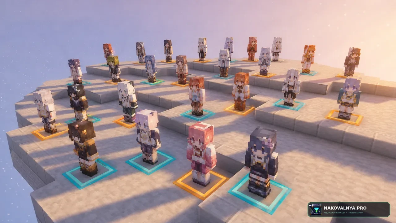 Waifu Villagers: аниме-образы жителей с именными вариантами — редакционная иллюстрация 2 из 3