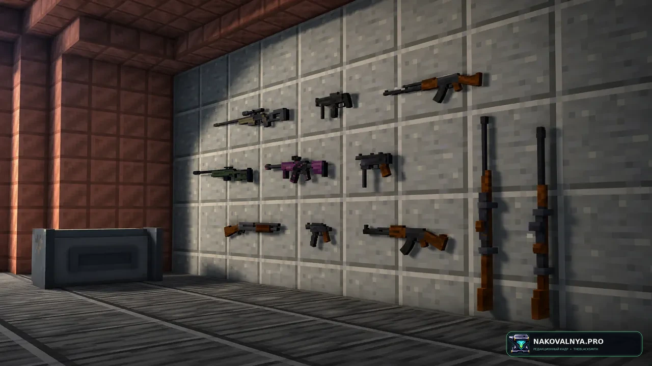 Weapons pack rp: модели огнестрельного оружия через переименование предметов — редакционная иллюстрация 2 из 3