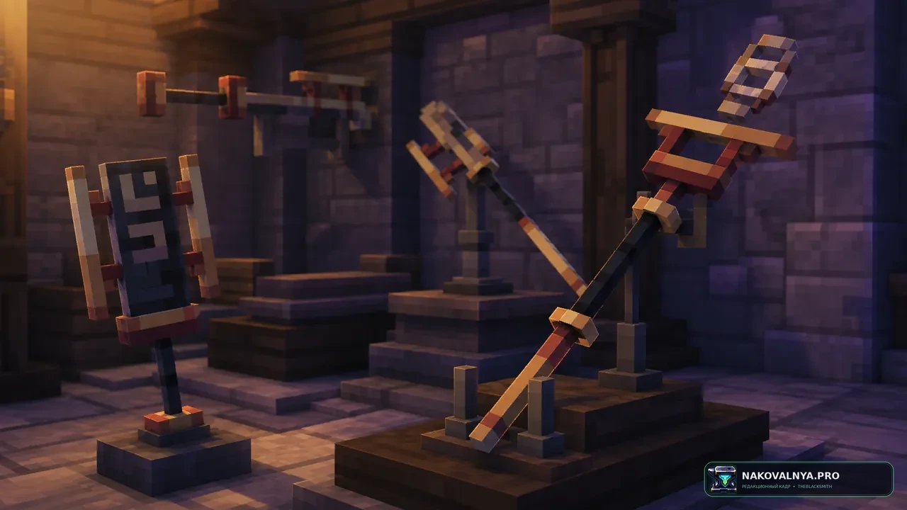 Wynncraft: Fables & Legends: трёхмерные модели оружия Wynncraft — редакционная иллюстрация 2 из 3