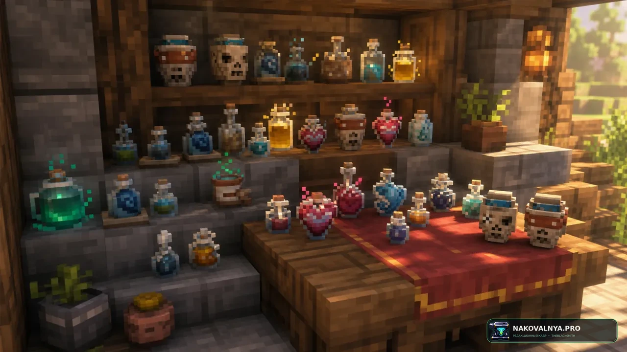 xali's Potions - Addon: совместимые текстуры модовых зелий — редакционная иллюстрация 2 из 3