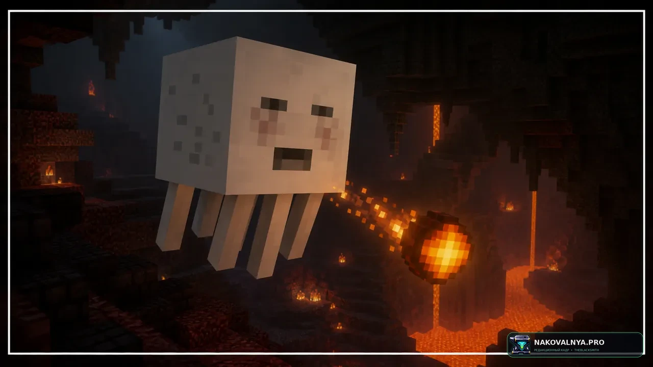 Yamete Ghast: смешное лицо гаста при атаке — редакционная иллюстрация 2 из 3